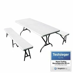 VCM Klapptisch Campingtisch 180 Cm Partytisch Catering Gartentisch -Zipper Geschäft 8600043100 916075 prod 005