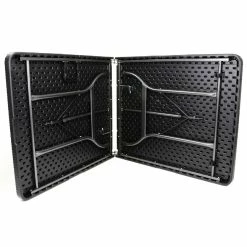 VCM Gartengarnitur 1 Tisch 2 Bänke Klappbar Rattan-Optik Bierzeltgarnitur Set 180 Cm -Zipper Geschäft 8600043100 916081 prod 003