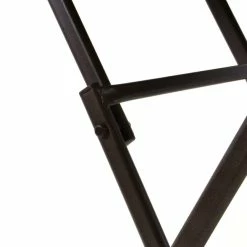 VCM Bistrotisch Mit Glasplatte Klappbar Terrassentisch Glastisch Braun Ø 60 Cm Stahl -Zipper Geschäft 8600043100 916130 prod 004