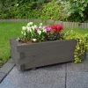 Promadino Pflanzkasten "Empoli" Mit Pflanzfolie Anthrazit