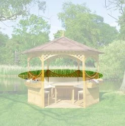 Promadino Satz Unterer Rundbögen M. Spalier Für "Palma"