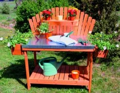 Promadino Gärtnertisch "Helga" Mit 2 Pflanzkästen