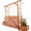 Promadino Set Pergola "Bamberg" Mit Türen + Pflanzkästen