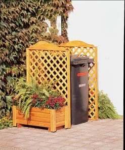 Promadino Mülltonnenspaliersystem "Rex"2er Box + Pflanzk.