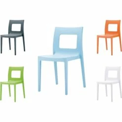 CLP Kunststoff-Gartenstuhl LUCCA XXL | Pflegeleichter Stapelstuhl Für Den Innen-und Außenbereich | In Verschiedenen Farben Erhältlich -Zipper Geschäft 8600246500 10182402 prod 003