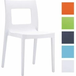 CLP Kunststoff-Gartenstuhl LUCCA XXL | Pflegeleichter Stapelstuhl Für Den Innen-und Außenbereich | In Verschiedenen Farben Erhältlich -Zipper Geschäft 8600246500 10182402 prod 004