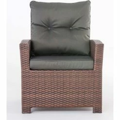 CLP Polyrattan-Sessel Fisolo Mit Sitzkissen I Gartenstuhl Mit Untergestell Aus Aluminium -Zipper Geschäft 8600246500 111434240 prod 003