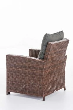 CLP Polyrattan-Sessel Fisolo Mit Sitzkissen I Gartenstuhl Mit Untergestell Aus Aluminium -Zipper Geschäft 8600246500 111434240 prod 005