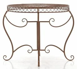 CLP Eisentisch SHEELA Im Jugendstil I Gartentisch Mit Geschwungenen Beinen Und Kunstvollen Verzierungen I In Verschiedenen Farben Erhältlich 9 CLP Eisentisch SHEELA Im Jugendstil I Gartentisch Mit Geschwungenen Beinen Und Kunstvollen Verzierungen I In Verschiedenen Farben Erhältlich -Zipper Geschäft 8600246500 11175332 prod 004