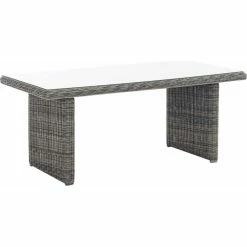 CLP Polyrattan-Tisch FONTANA Mit Einer Tischplatte Aus Glas I Wetterbeständiger Pflegeleichter Tisch 9 CLP Polyrattan-Tisch FONTANA Mit Einer Tischplatte Aus Glas I Wetterbeständiger Pflegeleichter Tisch -Zipper Geschäft 8600246500 11252046 prod 004