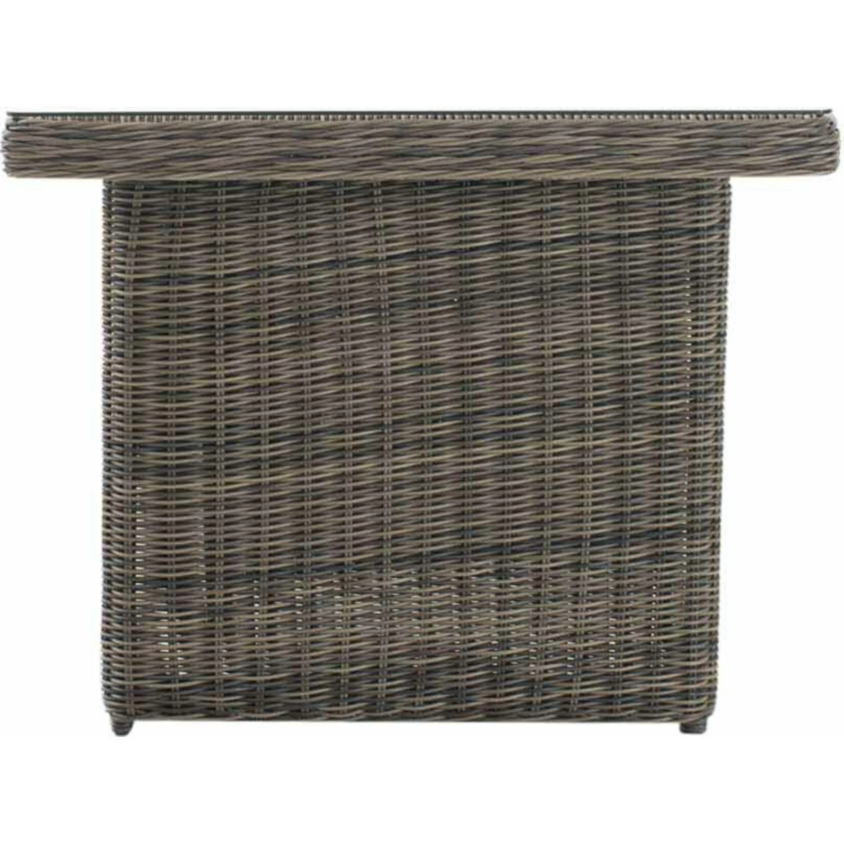 CLP Polyrattan-Tisch FONTANA Mit Einer Tischplatte Aus Glas I Wetterbeständiger Pflegeleichter Tisch 5 CLP Polyrattan-Tisch FONTANA Mit Einer Tischplatte Aus Glas I Wetterbeständiger Pflegeleichter Tisch – Bild 5