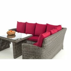 CLP Gartengarnitur Minari 5mm | Sitzgruppe Mit 6 Sitzplätzen | Gartenmöbel Set Aus Polyrattan Mit Aluminium Gestell -Zipper Geschäft 8600246500 11852046 prod 003
