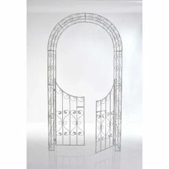 CLP Eisen-Rosenbogen Sina I Torbogen Mit Stilvollen Verzierungen I Rankhilfe Im Landhausstil I Verschiedene Farben 7 CLP Eisen-Rosenbogen Sina I Torbogen Mit Stilvollen Verzierungen I Rankhilfe Im Landhausstil I Verschiedene Farben -Zipper Geschäft 8600246500 1311531 prod 002