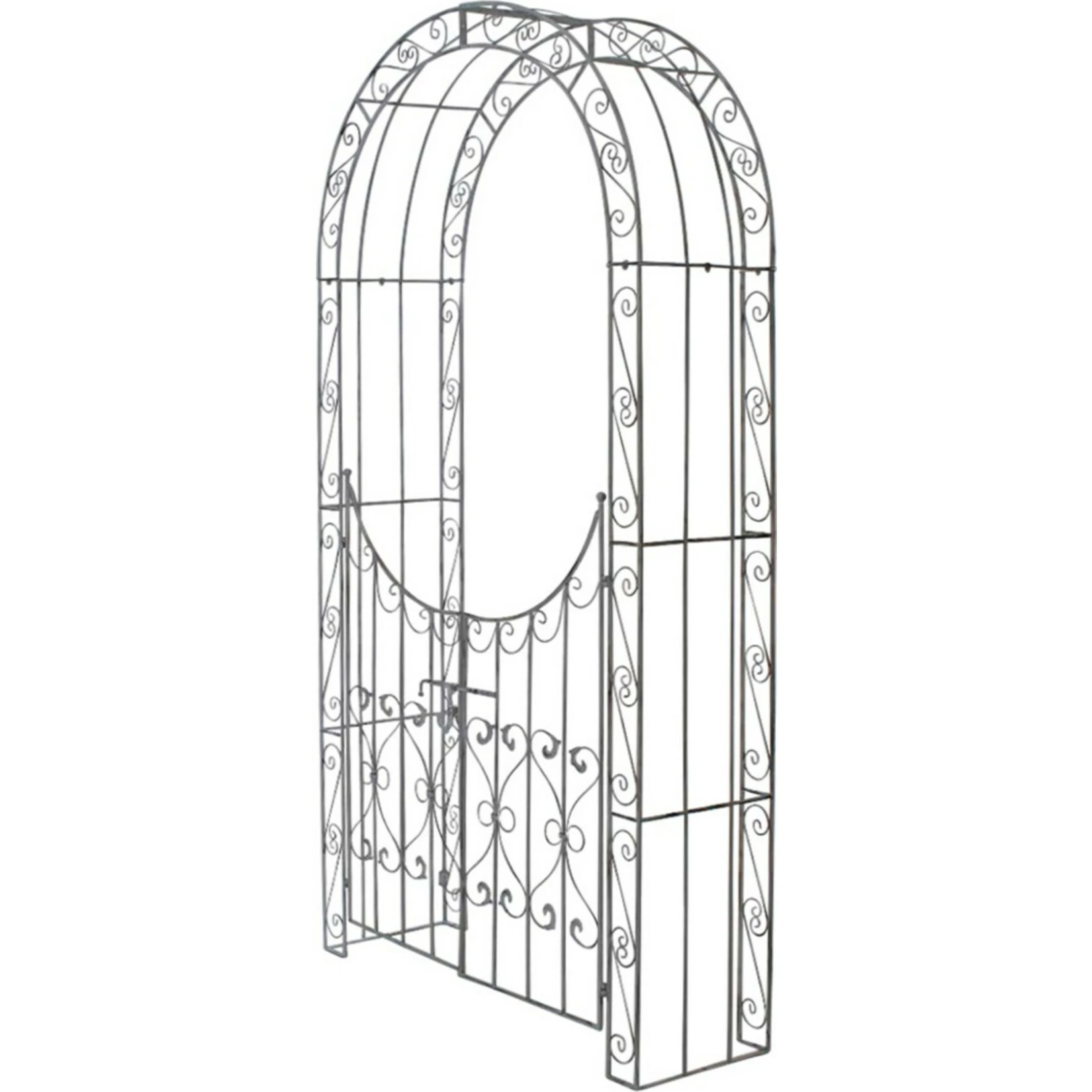 CLP Eisen-Rosenbogen Sina I Torbogen Mit Stilvollen Verzierungen I Rankhilfe Im Landhausstil I Verschiedene Farben 4 CLP Eisen-Rosenbogen Sina I Torbogen Mit Stilvollen Verzierungen I Rankhilfe Im Landhausstil I Verschiedene Farben – Bild 4