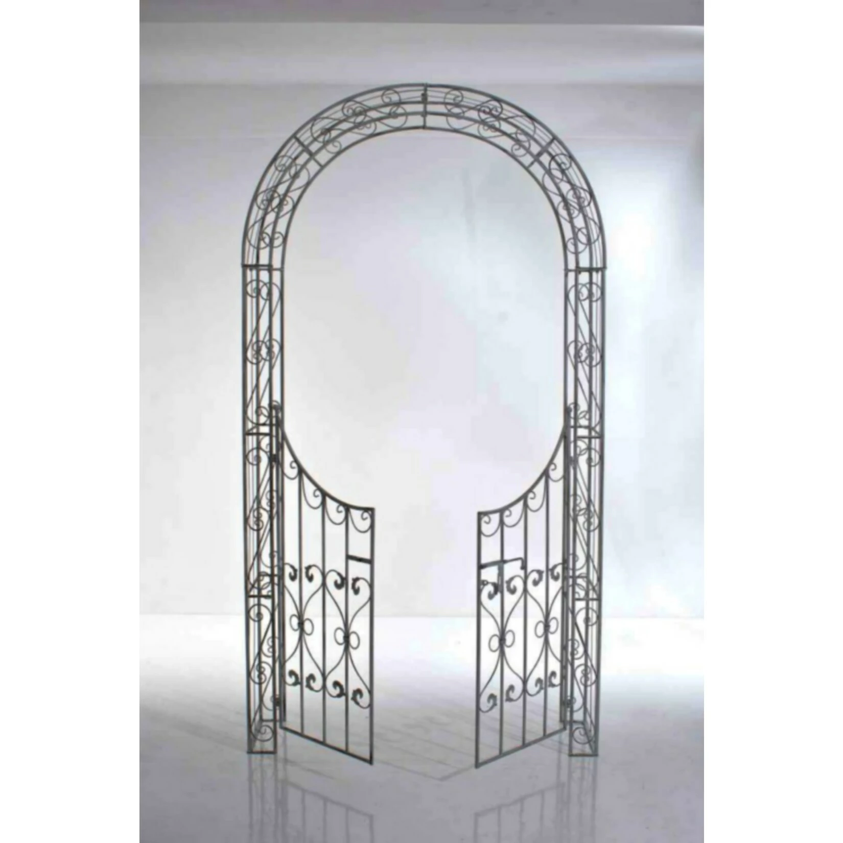 CLP Eisen-Rosenbogen Sina I Torbogen Mit Stilvollen Verzierungen I Rankhilfe Im Landhausstil I Verschiedene Farben 5 CLP Eisen-Rosenbogen Sina I Torbogen Mit Stilvollen Verzierungen I Rankhilfe Im Landhausstil I Verschiedene Farben – Bild 5