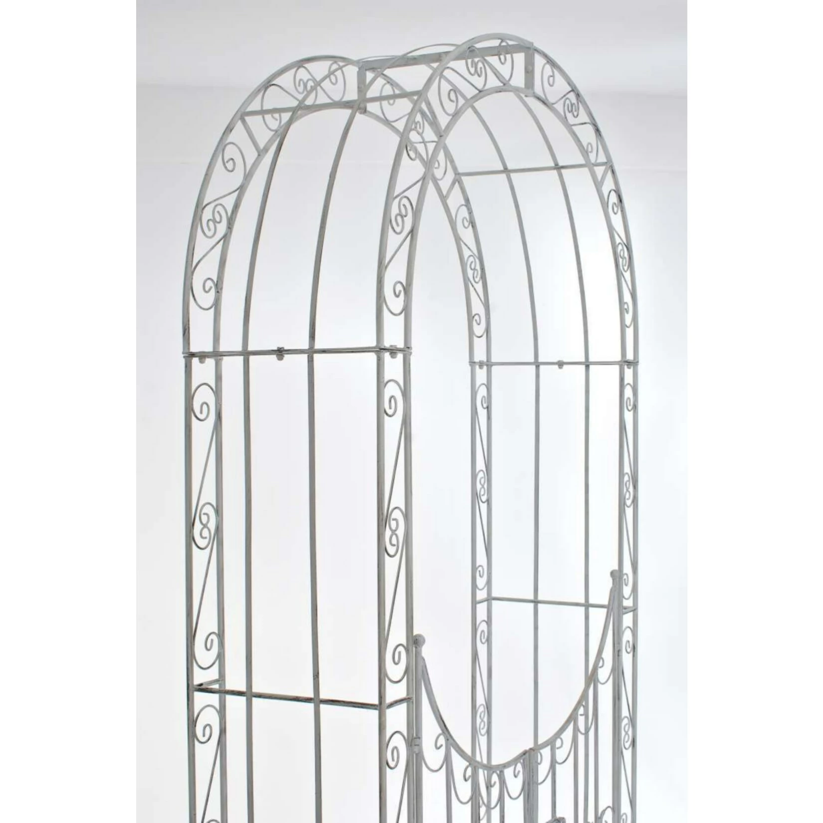CLP Eisen-Rosenbogen Sina I Torbogen Mit Stilvollen Verzierungen I Rankhilfe Im Landhausstil I Verschiedene Farben 6 CLP Eisen-Rosenbogen Sina I Torbogen Mit Stilvollen Verzierungen I Rankhilfe Im Landhausstil I Verschiedene Farben – Bild 6