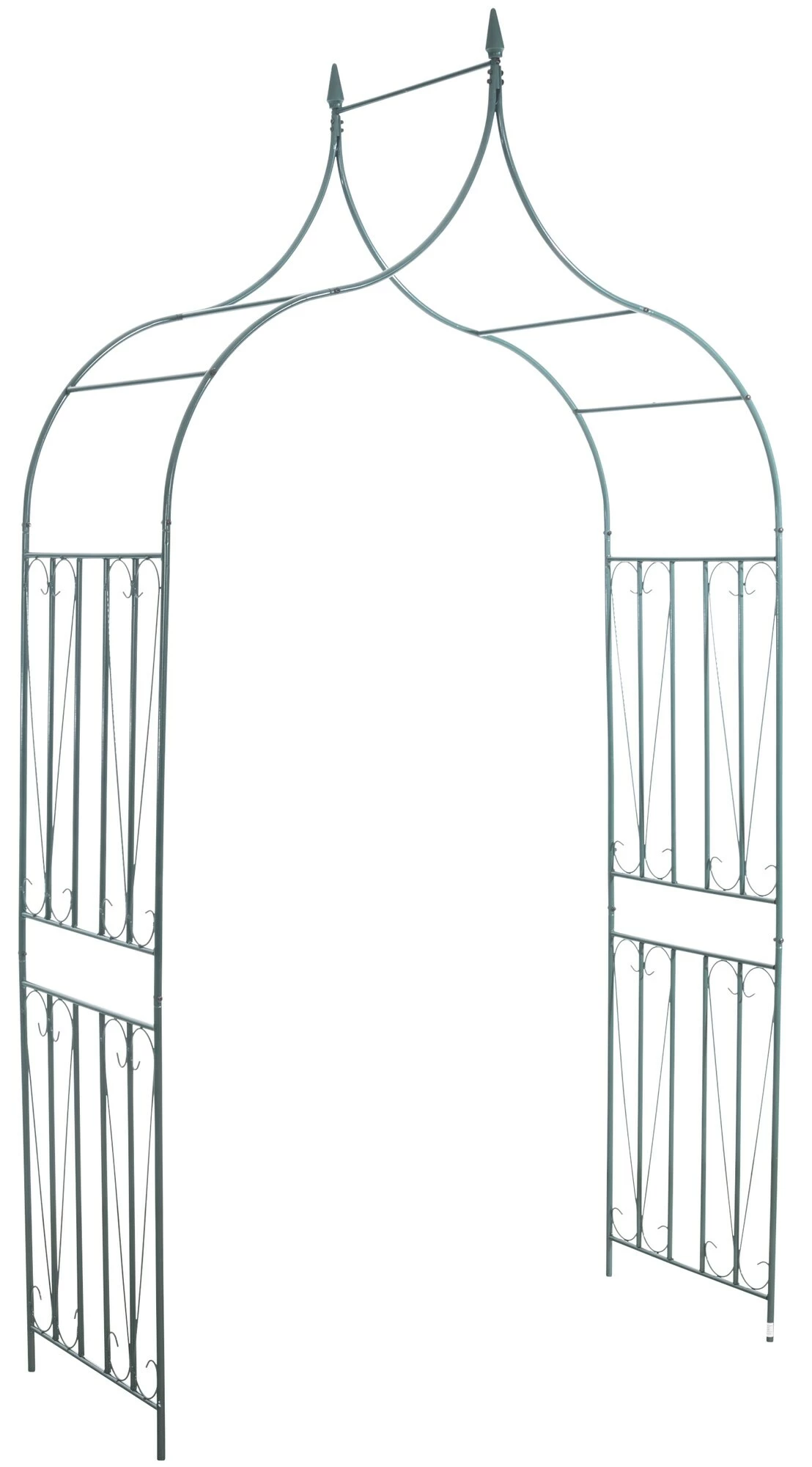 CLP 60er Rosenbogen | Geschwungener Eisen-Rosenbogen I Torbogen Aus Metall Mit Verzierungen 1 CLP 60er Rosenbogen | Geschwungener Eisen-Rosenbogen I Torbogen Aus Metall Mit Verzierungen