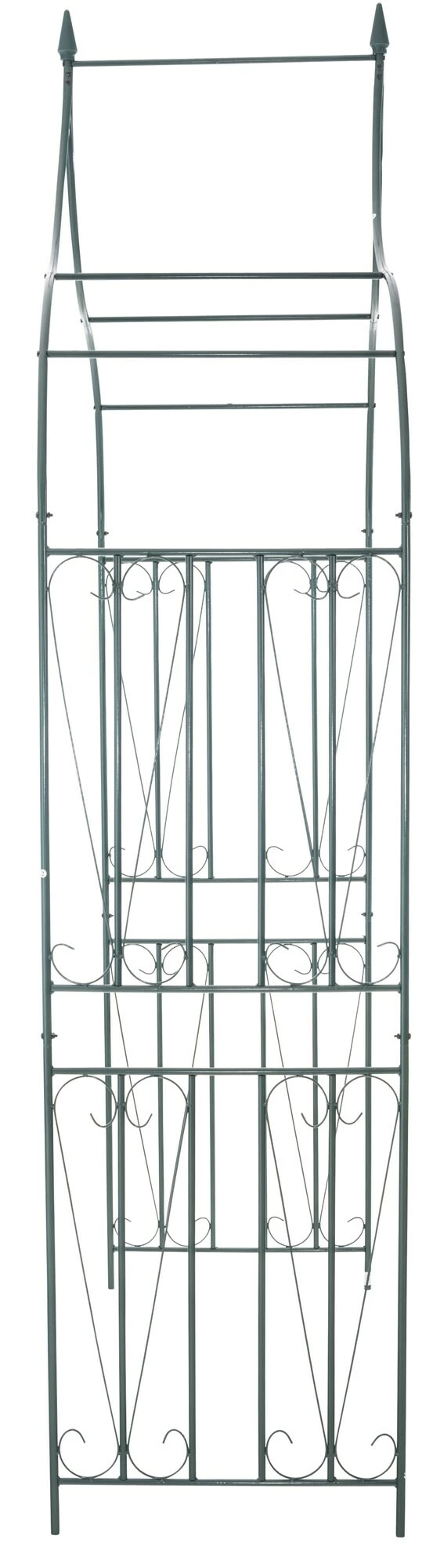 CLP 60er Rosenbogen | Geschwungener Eisen-Rosenbogen I Torbogen Aus Metall Mit Verzierungen 3 CLP 60er Rosenbogen | Geschwungener Eisen-Rosenbogen I Torbogen Aus Metall Mit Verzierungen – Bild 3