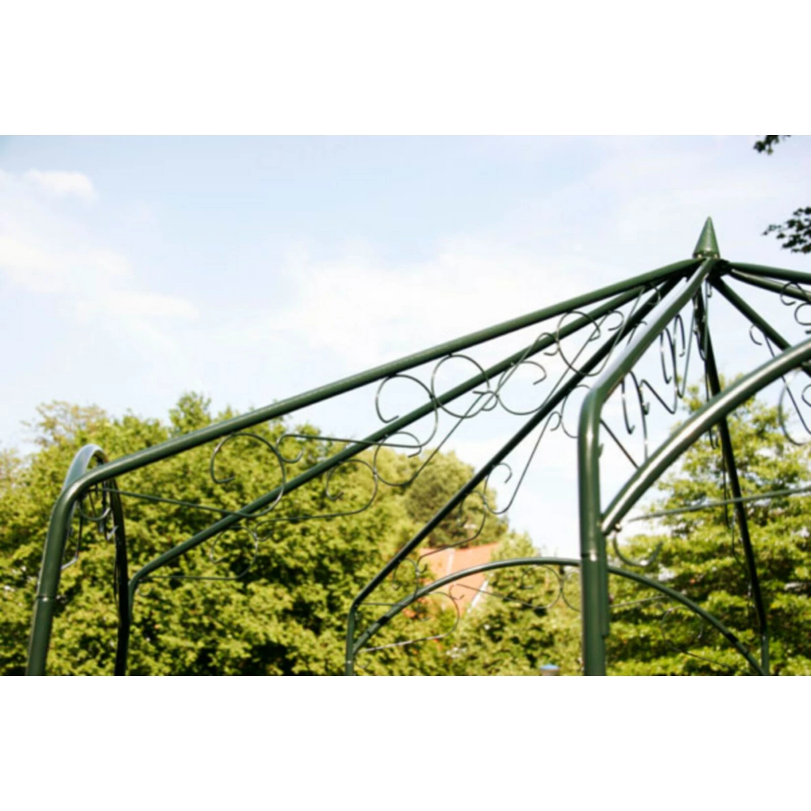 CLP Rosenpavillon Aus Eisen Mit Stilvollen Verzierungen | Rankpavillion Aus Pulverbeschichtetem Eisen | Gartendekoration Im Jugendsstil 2 CLP Rosenpavillon Aus Eisen Mit Stilvollen Verzierungen | Rankpavillion Aus Pulverbeschichtetem Eisen | Gartendekoration Im Jugendsstil – Bild 2