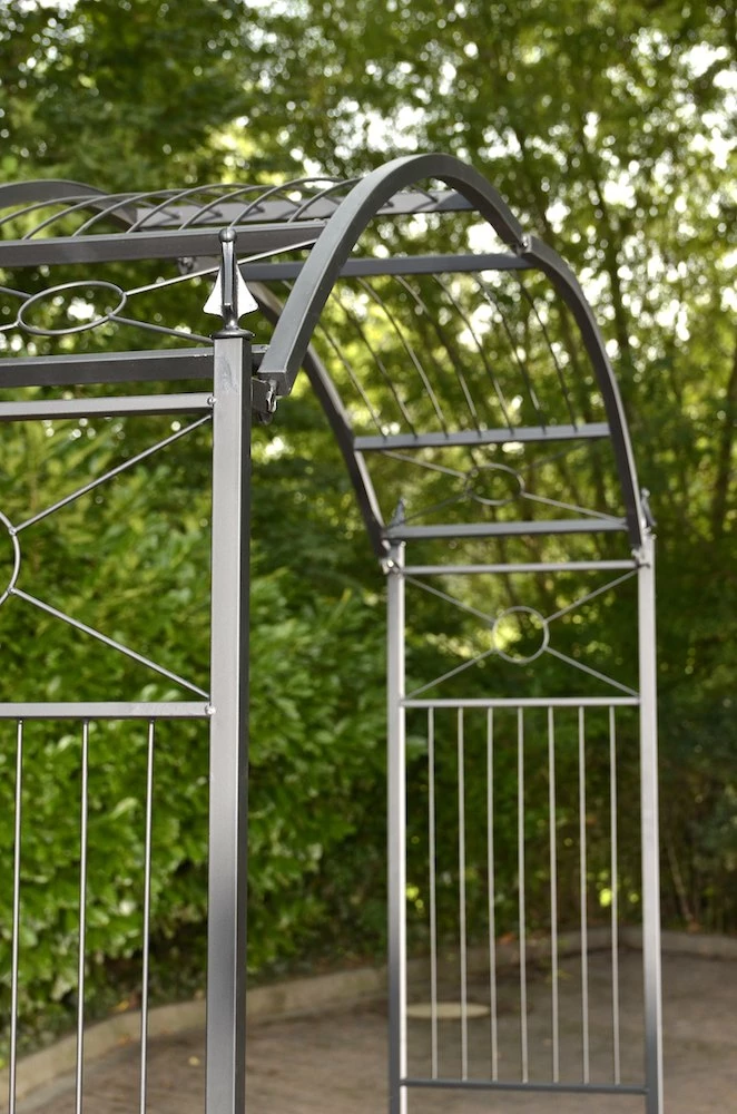 CLP Metall-Rosenbogen FLEXI | Stufenlos Verstellbare Rankhilfe Für Alle Rankpflanzen | Rundbogen Im Landhausstil 3 CLP Metall-Rosenbogen FLEXI | Stufenlos Verstellbare Rankhilfe Für Alle Rankpflanzen | Rundbogen Im Landhausstil – Bild 3