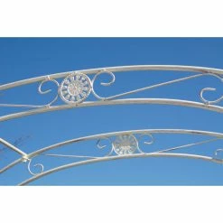 CLP Eisen Rosenbogen Melissa Mit Tor / Tür, Doppeltor Höhe 150 Cm, Maße Gesamt: Breite 120 Cm, Höhe 220 Cm, Tiefe 40 Cm -Zipper Geschäft 8600246500 13424693 prod 005