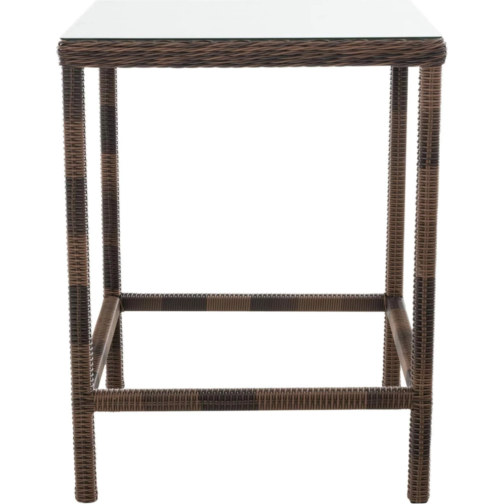 CLP Polyrattan Tisch Alia 5mm I Gartentisch Rundrattan I Bartisch Mit Glasplatte I Gartenmöbel 3 CLP Polyrattan Tisch Alia 5mm I Gartentisch Rundrattan I Bartisch Mit Glasplatte I Gartenmöbel – Bild 3