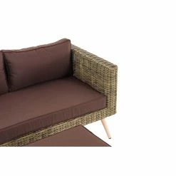 CLP Polyrattan 2er Sofa MOLDE Mit Fußhocker I Natura I Loungeset Rundrattan I Gartensofa Mit Hocker I 5mm Rattandicke 9 CLP Polyrattan 2er Sofa MOLDE Mit Fußhocker I Natura I Loungeset Rundrattan I Gartensofa Mit Hocker I 5mm Rattandicke -Zipper Geschäft 8600246500 303392 prod 004