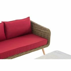 CLP Polyrattan Eck-Loungeset SKARA I Natura I Gartenlounge Rundrattan I Eckgarnitur & Glastisch I 5mm Rattandicke I 5 Sitzplätze 9 CLP Polyrattan Eck-Loungeset SKARA I Natura I Gartenlounge Rundrattan I Eckgarnitur & Glastisch I 5mm Rattandicke I 5 Sitzplätze -Zipper Geschäft 8600246500 304324 prod 004