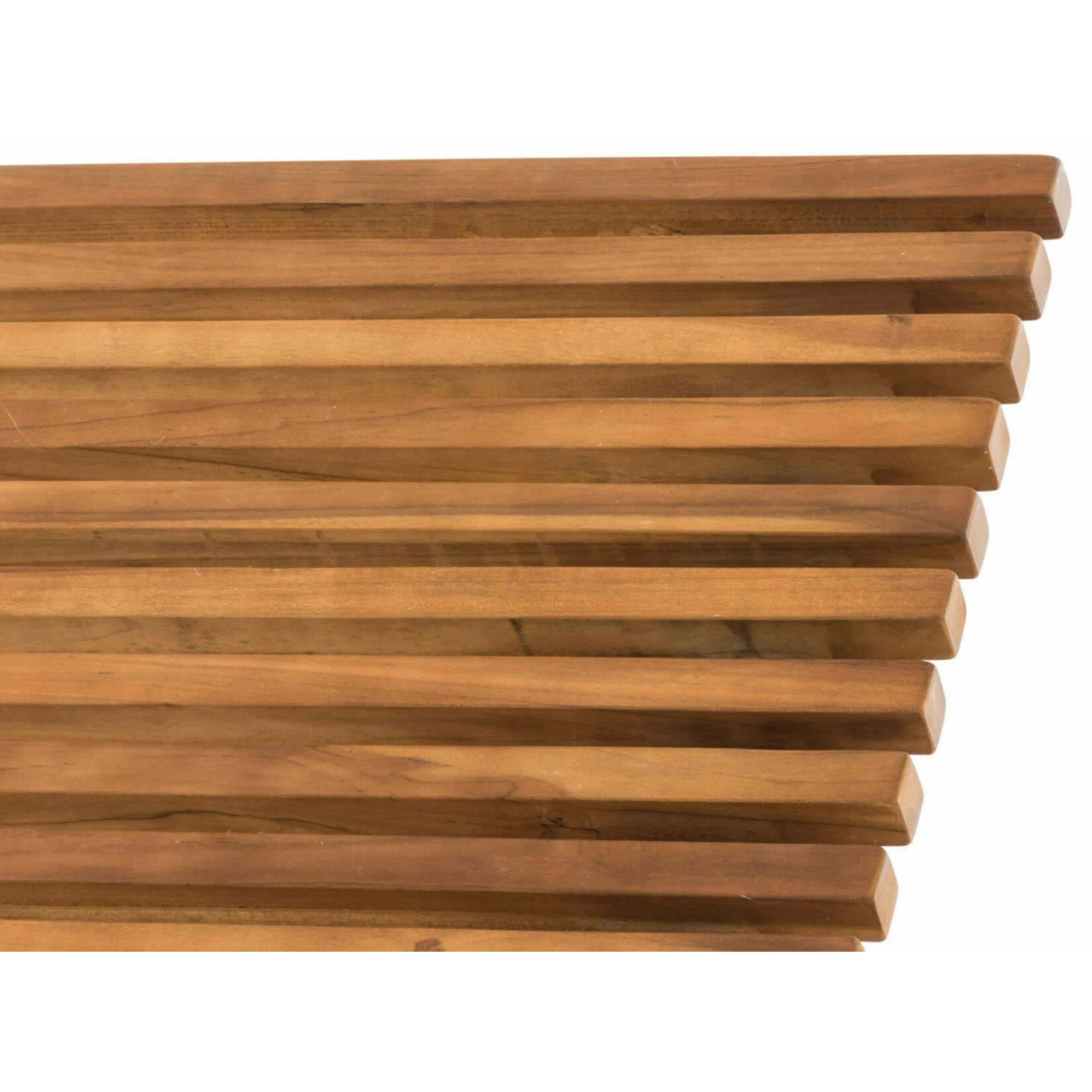 CLP Sonnenliege Elbe Square Aus Massivem Teakholz I Gartenliege Mit Geschwungener Sitzfläche I Waldsofa Mit Eckigen Sitzstreben I Schwungliege 4 CLP Sonnenliege Elbe Square Aus Massivem Teakholz I Gartenliege Mit Geschwungener Sitzfläche I Waldsofa Mit Eckigen Sitzstreben I Schwungliege – Bild 4