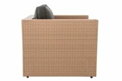 CLP Polyrattan Sessel Tibera I Gartensessel Aus Flachrattan I Loungesessel Mit Aluminiumgestell Inkl. Kissen -Zipper Geschäft 8600246500 309115 prod 003