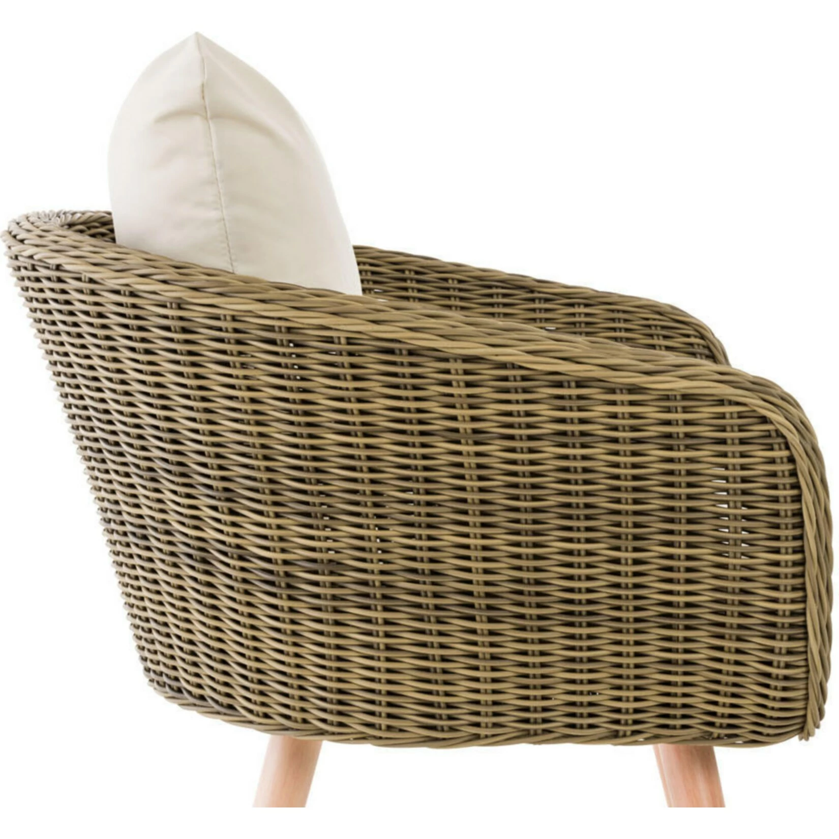 CLP Polyrattan Sessel Ameland 5mm I Sitzhöhe 40 Cm I Gartensessel Rundrattan I 5mm Rattandicke I Loungesessel 3 CLP Polyrattan Sessel Ameland 5mm I Sitzhöhe 40 Cm I Gartensessel Rundrattan I 5mm Rattandicke I Loungesessel – Bild 3