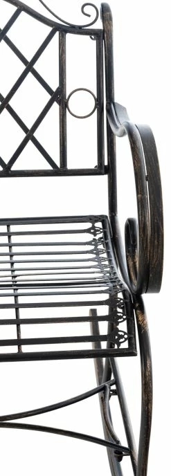 CLP Schaukelstuhl Ansan Aus Eisen I Schwingstuhl Mit Hoher Rückenlehne I Verzierter Schwingsessel -Zipper Geschäft 8600246500 315732 prod 005