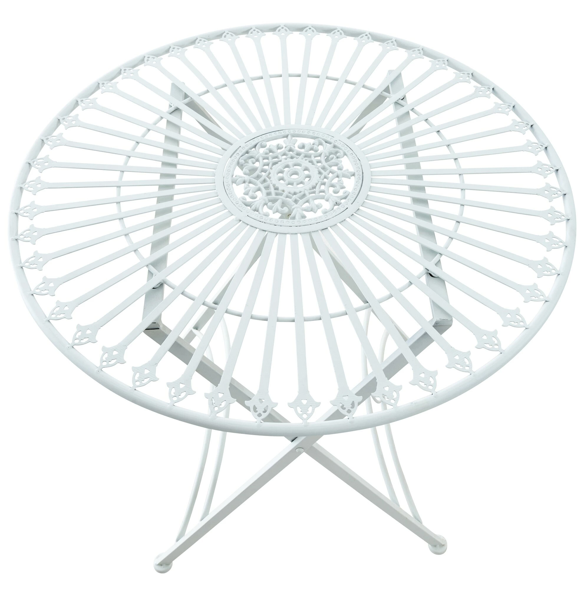 CLP Bistrotisch Tegal Aus Eisen I Gartentisch Mit Kunstvollen Verzierungen I Runder Metalltisch 4 CLP Bistrotisch Tegal Aus Eisen I Gartentisch Mit Kunstvollen Verzierungen I Runder Metalltisch – Bild 4