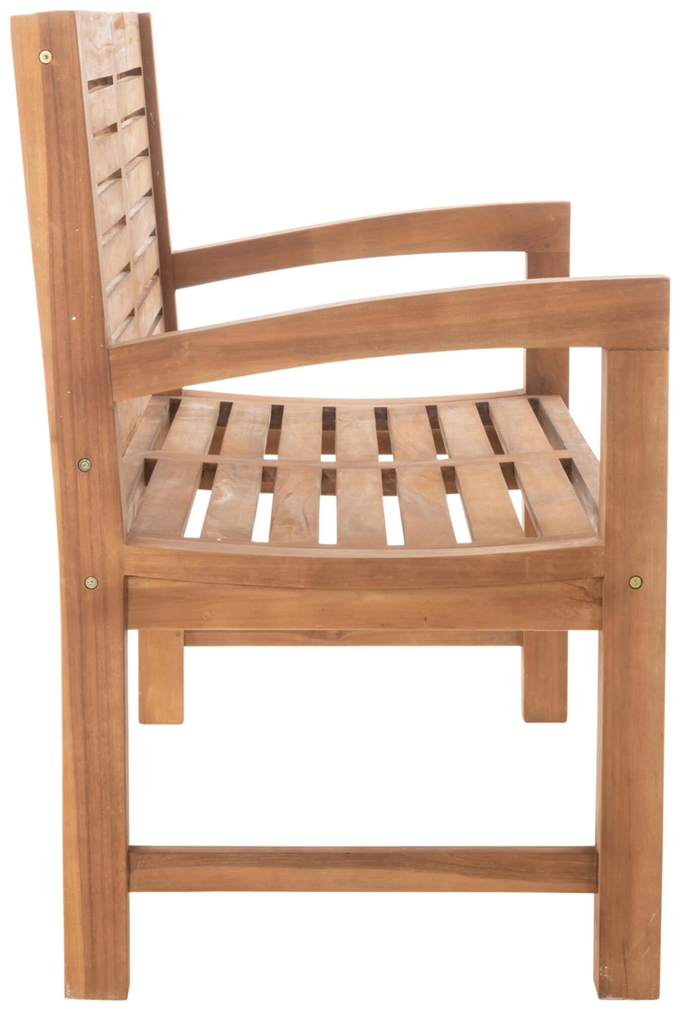 CLP Teakbank Halden I Holzbank Für Den Garten I Sitzbank Mit Armlehnen 3 CLP Teakbank Halden I Holzbank Für Den Garten I Sitzbank Mit Armlehnen – Bild 3