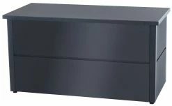 CLP Auflagenbox Abilene I Edelstahl-Gartentruhe I Modern & Geräumig I Mit Gaslift-Dämpfer