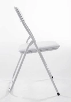 CLP 2er Set Klappstuhl Felix Gepolstert I Küchenstuhl Mit Metallgestell I Kunstleder PVC Sitz Gepolstert I Stühle Klappbar I Campingstühle -Zipper Geschäft 8600246500 317974 prod 003