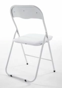 CLP 2er Set Klappstuhl Felix Gepolstert I Küchenstuhl Mit Metallgestell I Kunstleder PVC Sitz Gepolstert I Stühle Klappbar I Campingstühle -Zipper Geschäft 8600246500 317974 prod 004