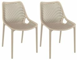 CLP 2er Set Stühle Air I Stapelbar I UV-Lichtbeständig I Wasserabweisend