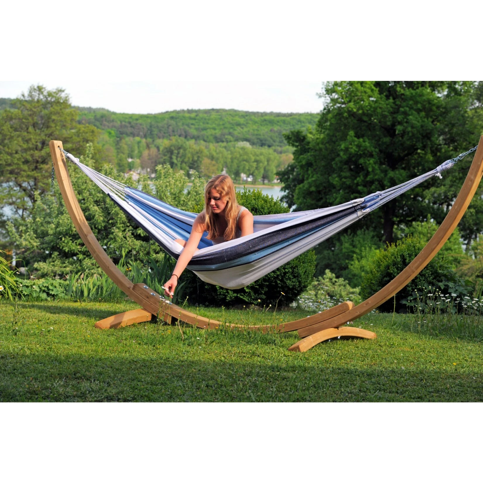 Amazonas Hängematte Apollo Set Marine 5 Amazonas Hängematte Apollo Set Marine – Bild 5