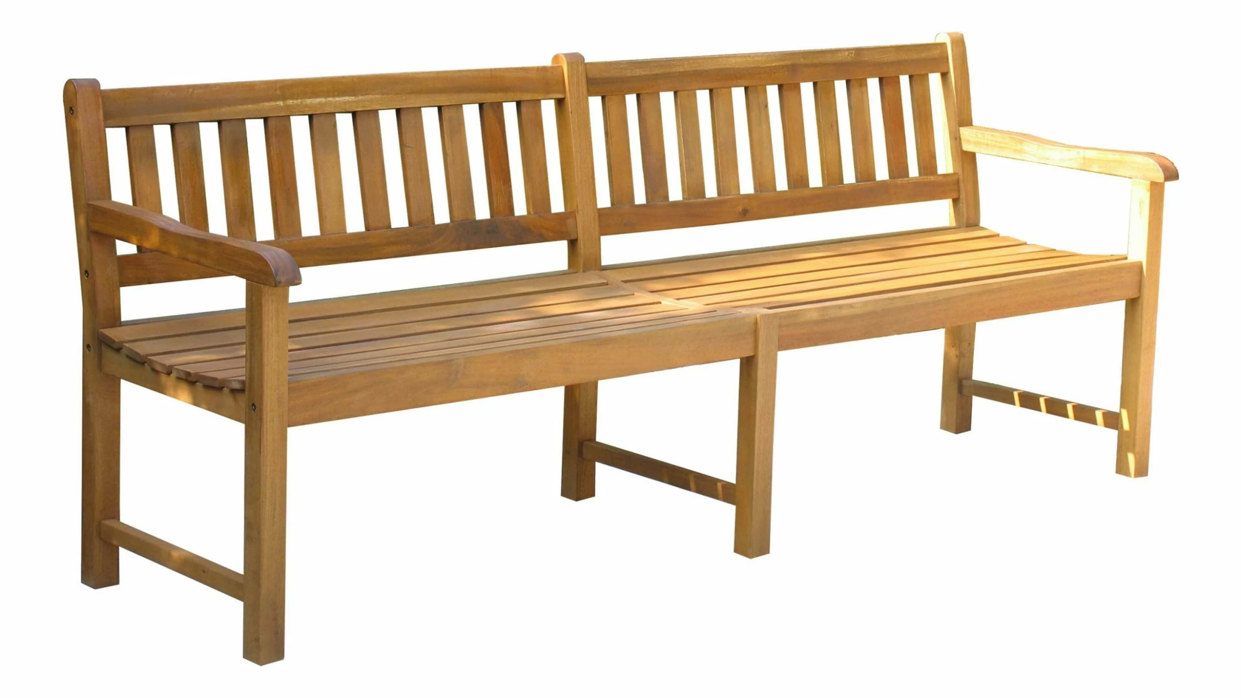 Grasekamp Gartenbank Bank Holzbank Akazie 200cm - Natur 2 Grasekamp Gartenbank Bank Holzbank Akazie 200cm - Natur – Bild 2