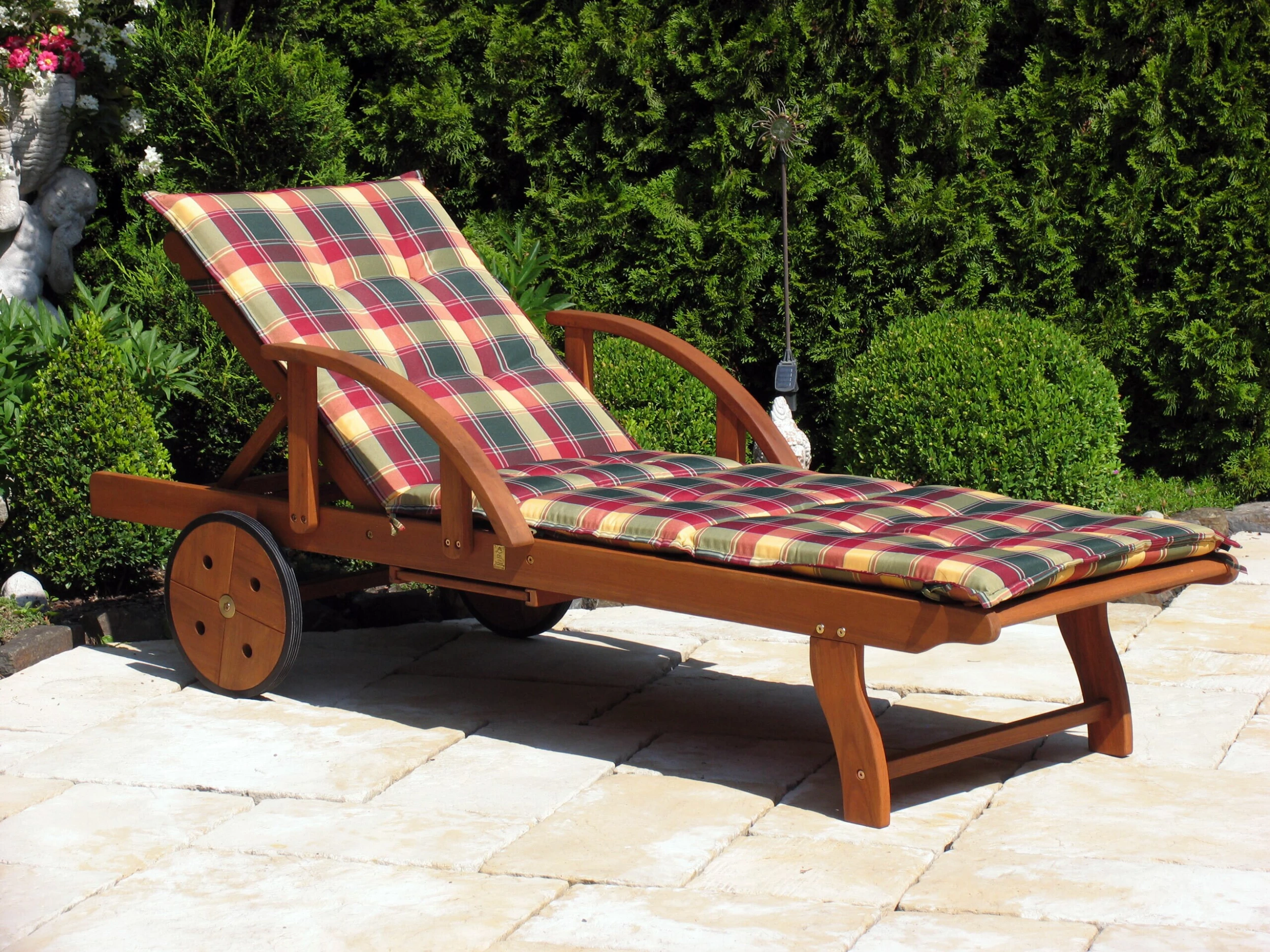 Grasekamp Auflage Gartenliege Karo Liegestuhl Sonnenliege Relaxliege 1 Grasekamp Auflage Gartenliege Karo Liegestuhl Sonnenliege Relaxliege