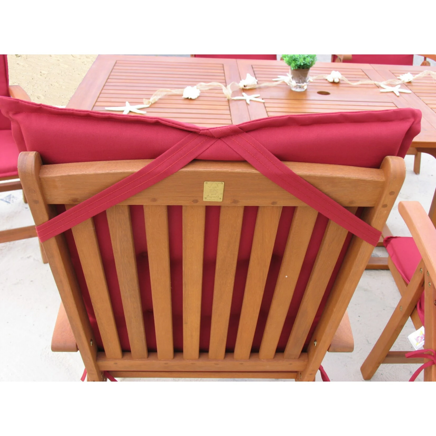 Grasekamp Auflage Kissen Klappsessel Santos - Rubinrot Uni 3 Grasekamp Auflage Kissen Klappsessel Santos - Rubinrot Uni – Bild 3