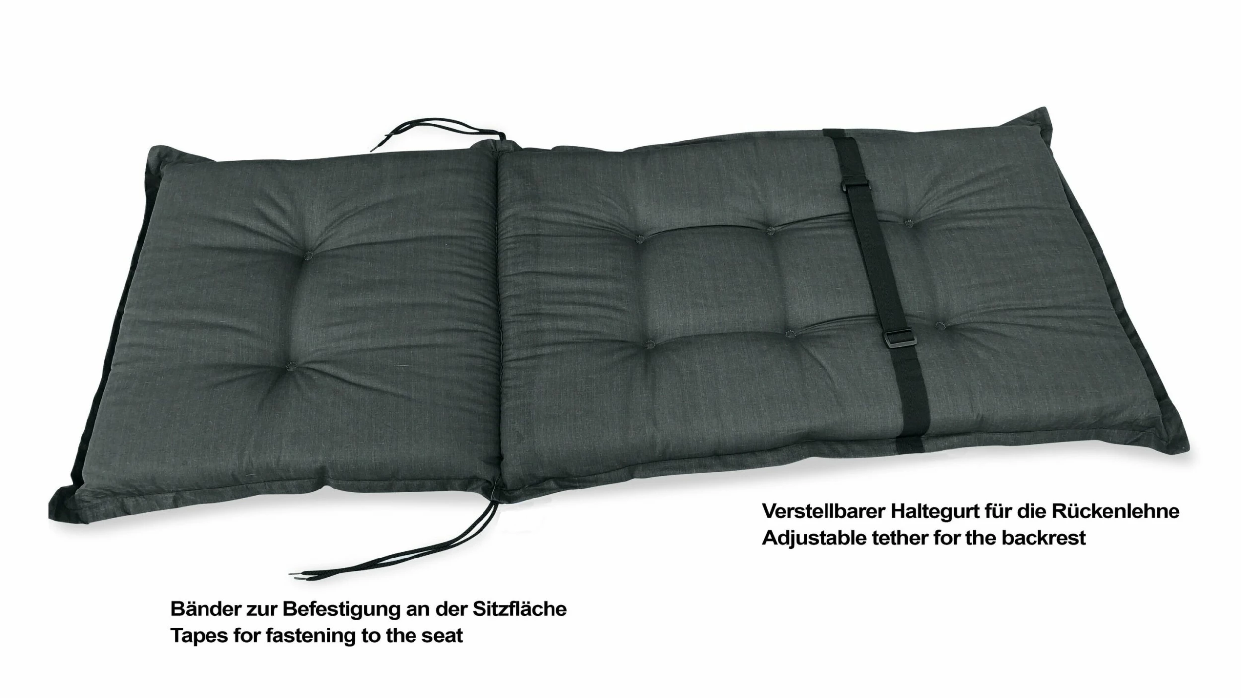 Grasekamp Auflage Anthrazit 123 X 50 X 7 Cm Polster Kissen Zu Sessel Klappsessel Hochlehner 3 Grasekamp Auflage Anthrazit 123 X 50 X 7 Cm Polster Kissen Zu Sessel Klappsessel Hochlehner – Bild 3