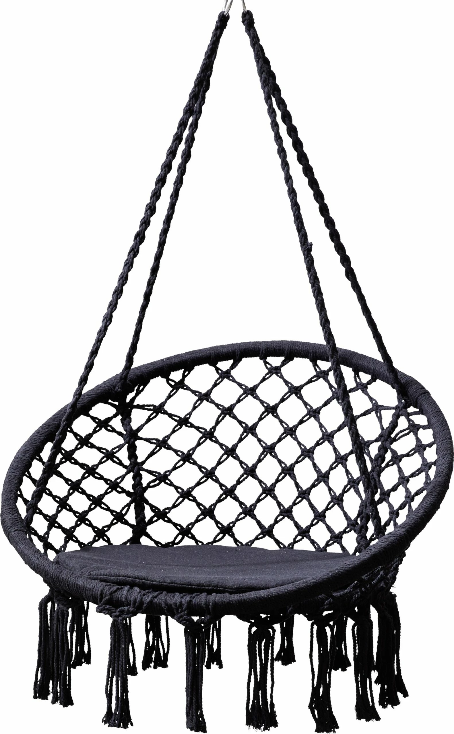 Grasekamp Hängesessel Zum Aufhängen Mit Rundem Sitzkissen Schwarz Belastbarkeit Max. 100 Kg Schwebesessel 1 Grasekamp Hängesessel Zum Aufhängen Mit Rundem Sitzkissen Schwarz Belastbarkeit Max. 100 Kg Schwebesessel