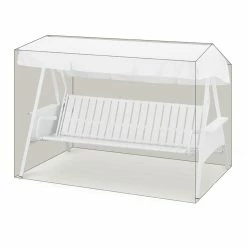 Grasekamp Black Premium Hollywoodschaukelhülle 210x145x145cm / Swing Cover / Atmungsaktiv / Breathable