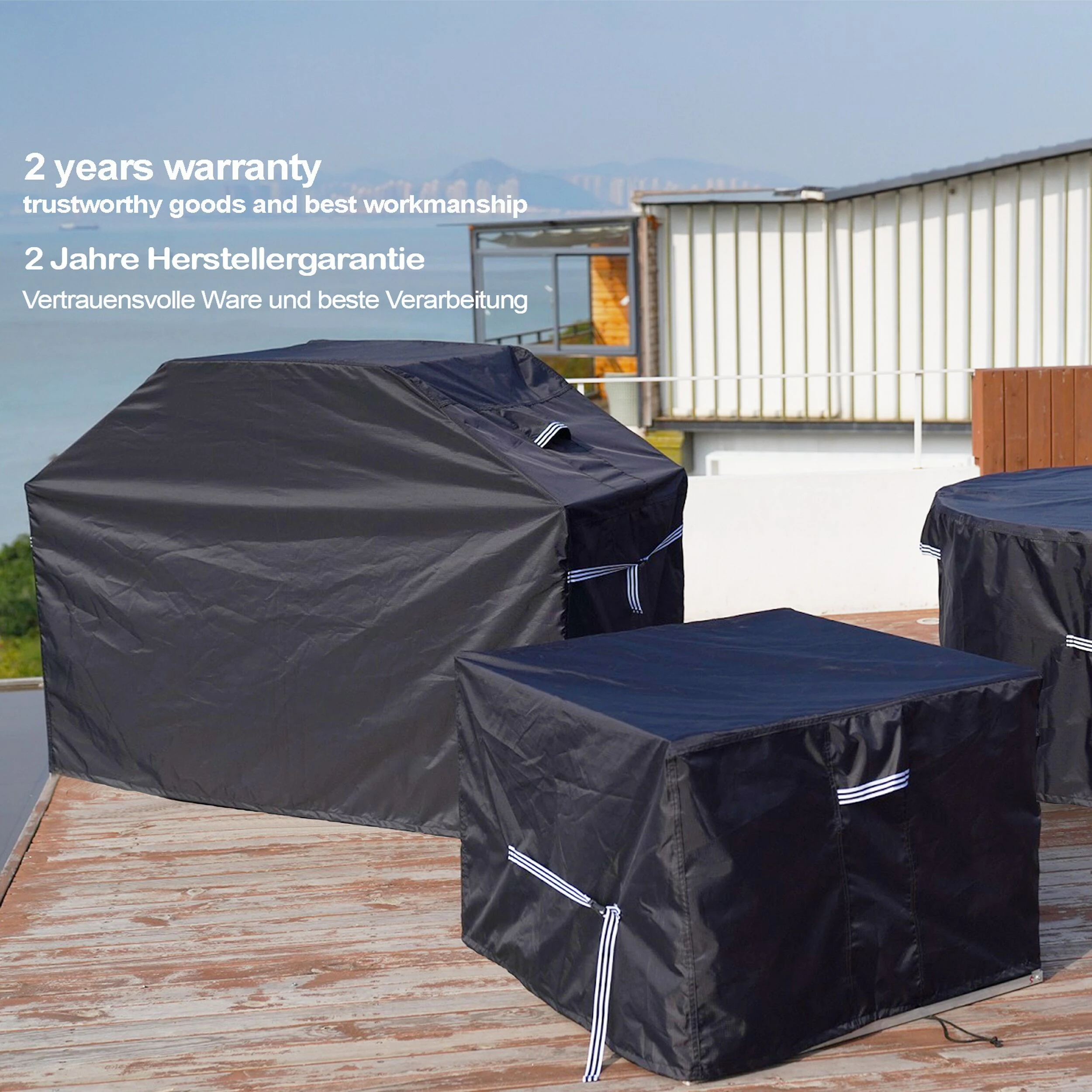 Grasekamp Black Premium Loungeauflagentasche 80x80x60cm / Protective Bag / Atmungsaktiv / Breathable 6 Grasekamp Black Premium Loungeauflagentasche 80x80x60cm / Protective Bag / Atmungsaktiv / Breathable – Bild 6