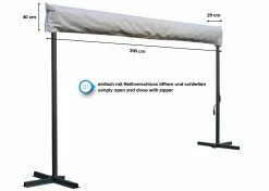 Grasekamp Schutzhülle 4 Meter Für Stand Markise London Terrassenüberdachung Mobile Markise -Zipper Geschäft 8600280600 78012 prod 004