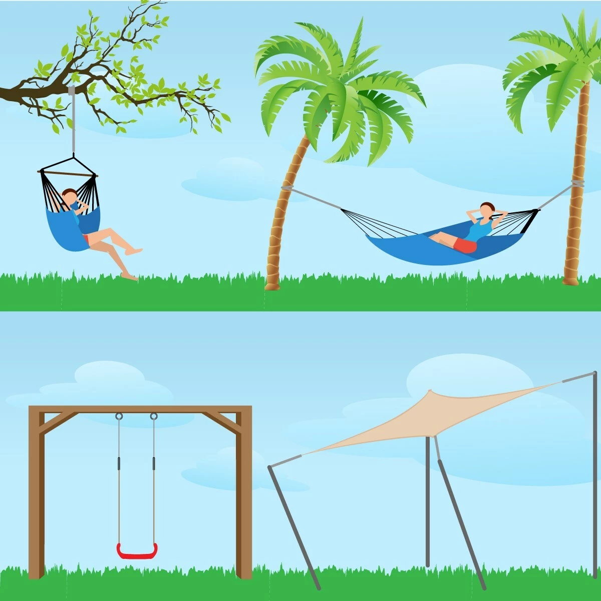 Amanka 300kg Schaukel Befestigung 2 Gurte 300x5 Cm Baum Aufhängung Mit Karabiner Haken 2 Amanka 300kg Schaukel Befestigung 2 Gurte 300x5 Cm Baum Aufhängung Mit Karabiner Haken – Bild 2