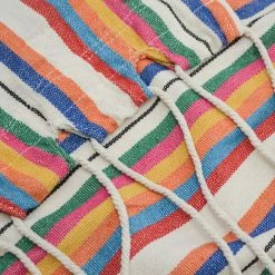 Amanka Hängestuhl Mit 2 Kissen Zum Wenden Balkon Hängesessel Bunt Gestreift Outdoor -Zipper Geschäft 8600295800 11629 prod 003