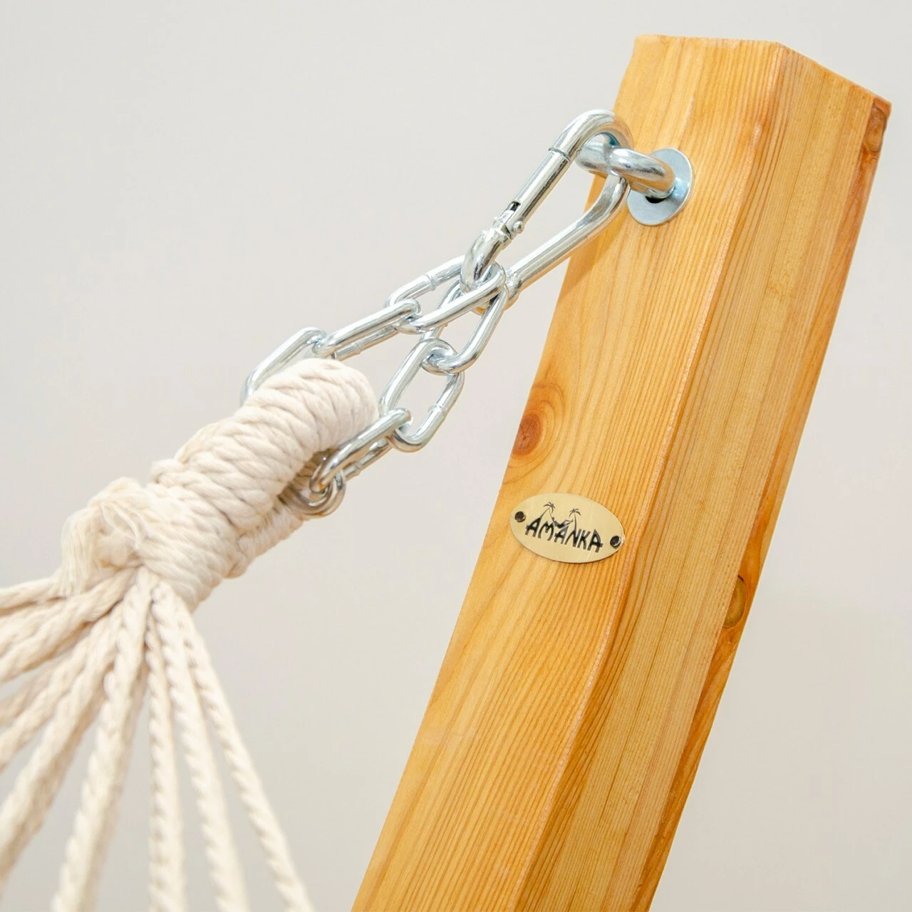 Amanka Hängematte Mit Gestell 310 X 120 Cm - Holz Hängemattengestell 5 Amanka Hängematte Mit Gestell 310 X 120 Cm - Holz Hängemattengestell – Bild 5